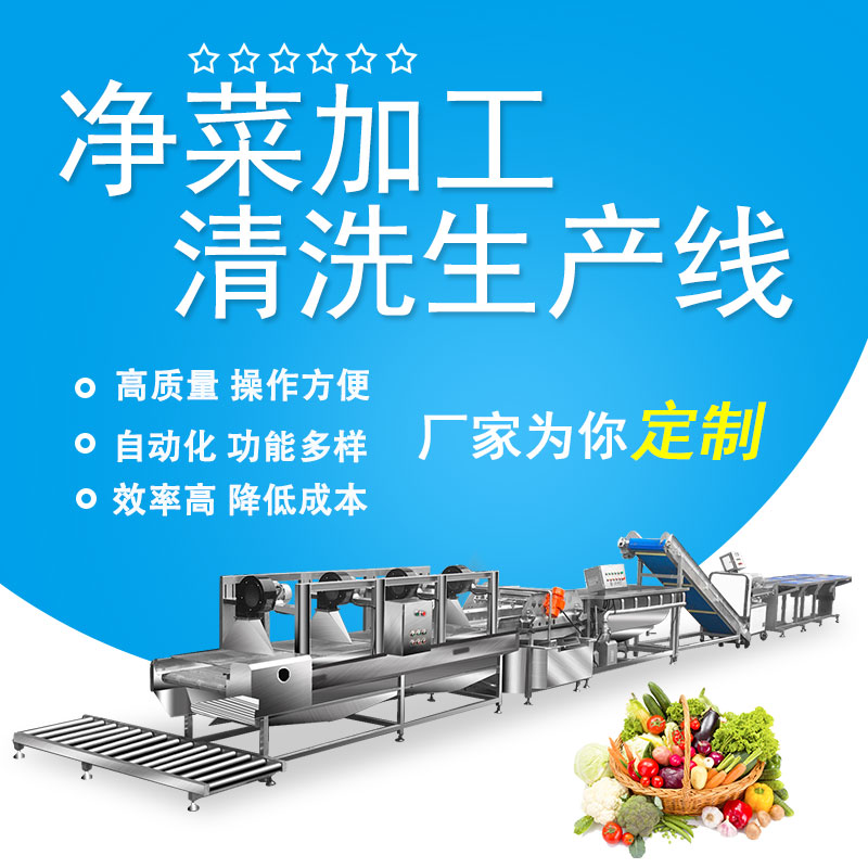 淨菜（cài）加工清洗生產（chǎn）線